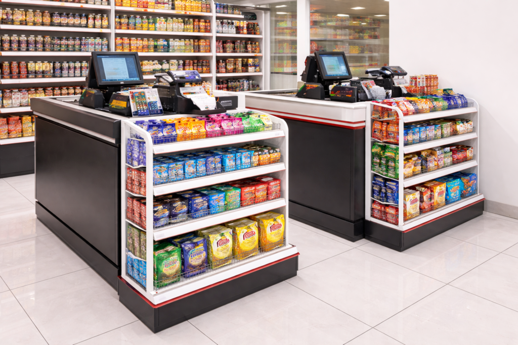 Supermarket display racks Delhi